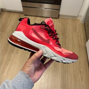 Nike Air Max 270 React Men’s Athletic Shoe - Red